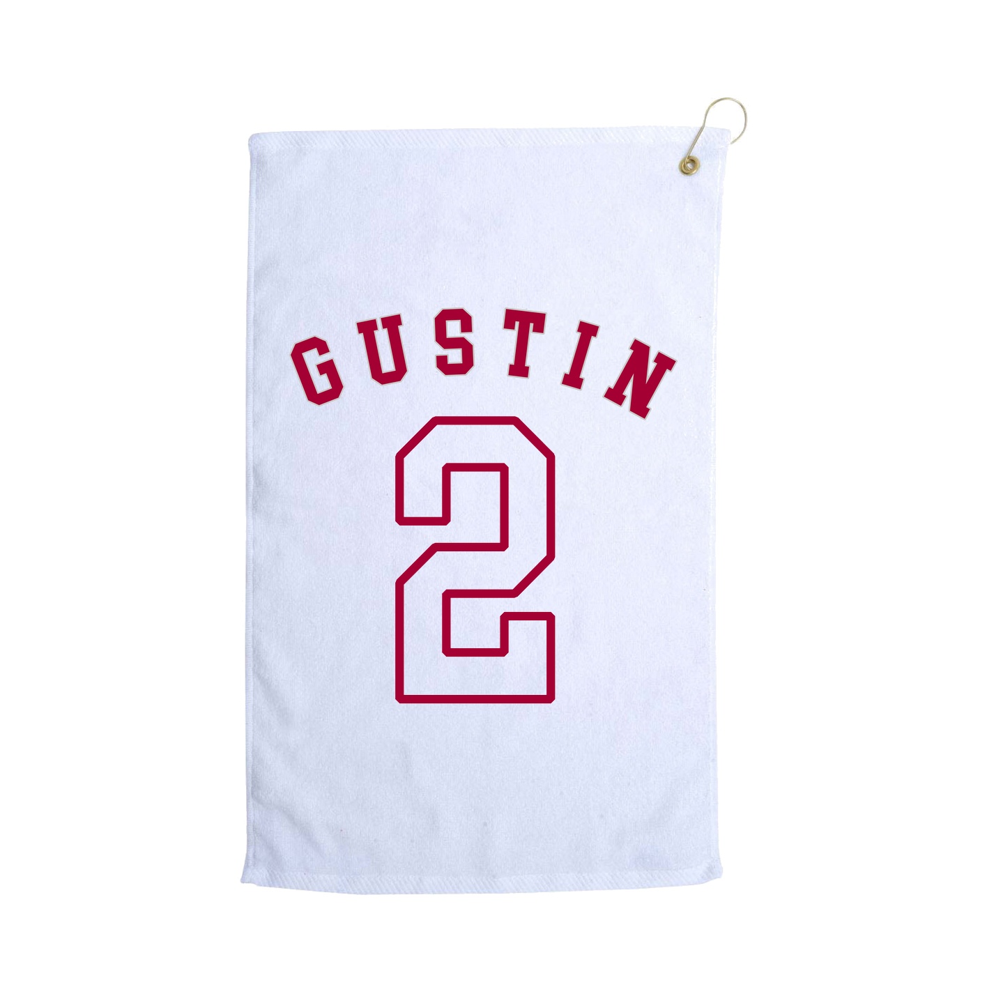 Golf Towel — Shirsey Arch in White