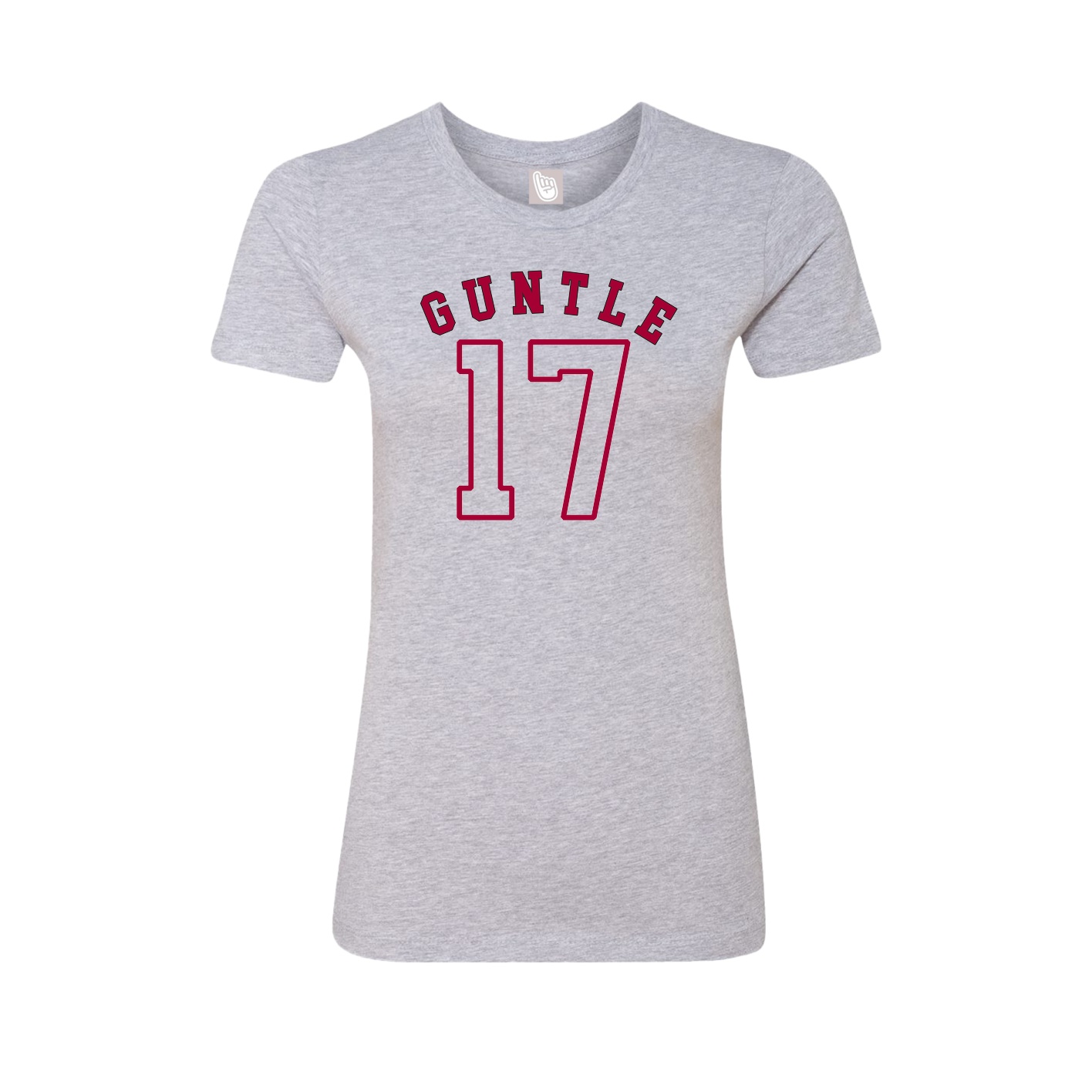 Fitted Women's Tee — Shirsey Arch in Grey