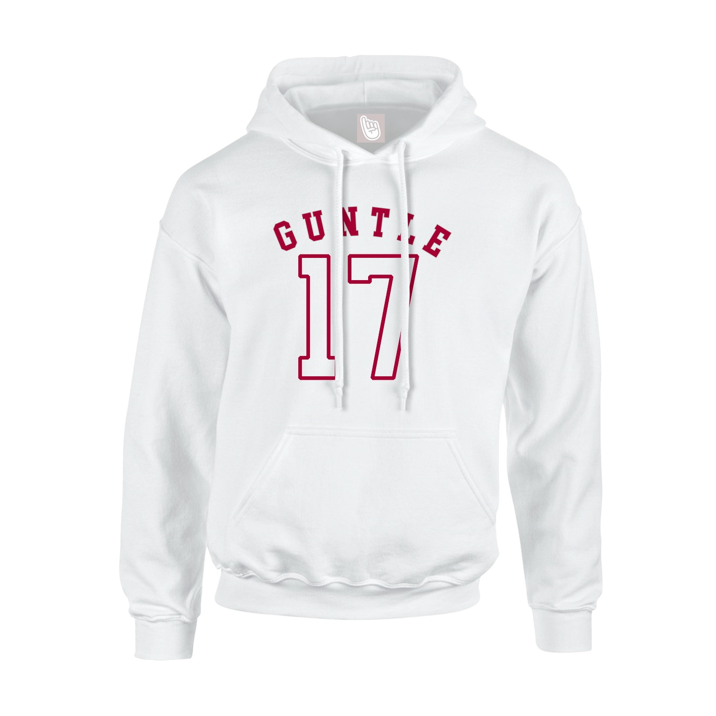 Youth Hoodie — Shirsey Arch in White