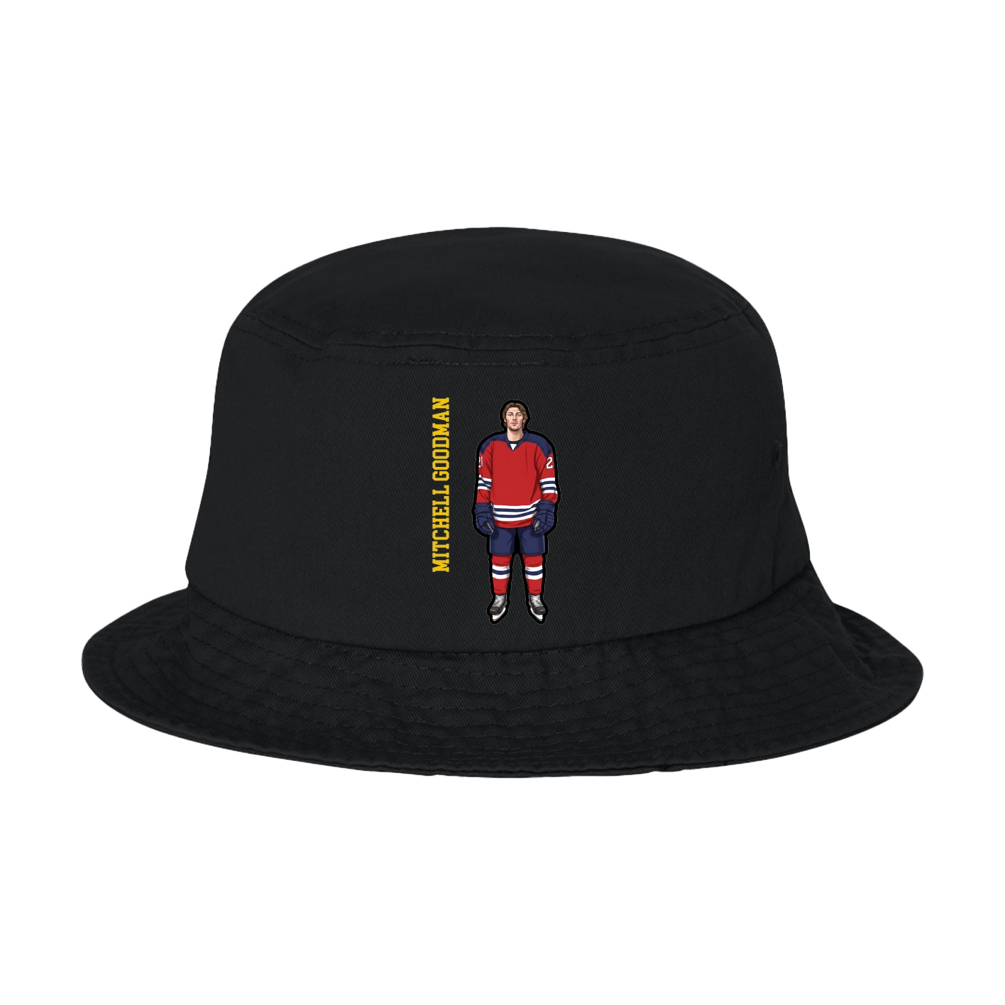Bucket Cap — Name Vertical in Black