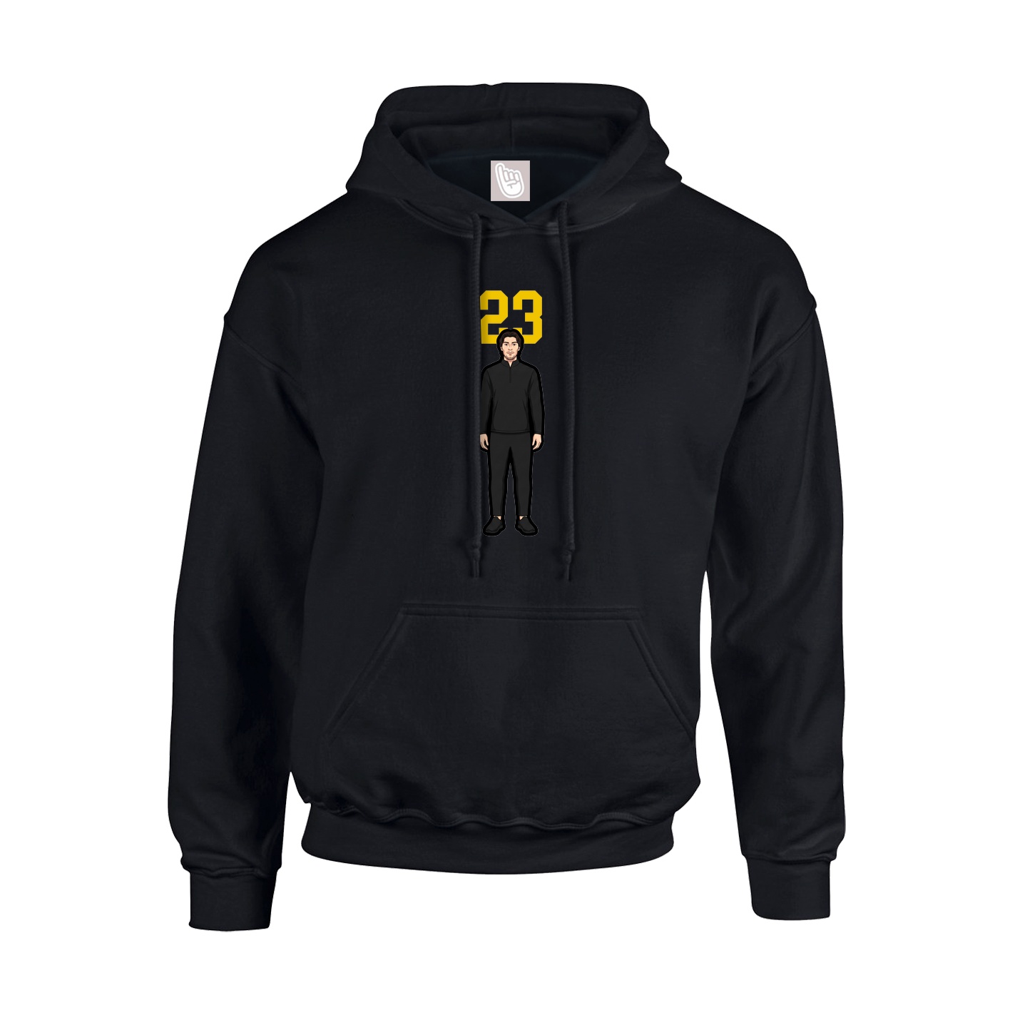 Hoodie — Number Top in Black