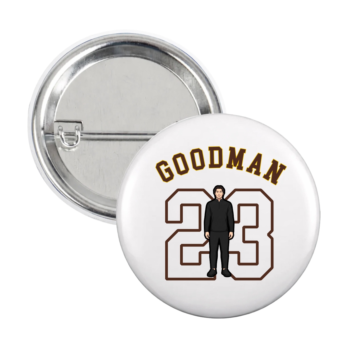 Game Day Button — Shirsey Arch in White