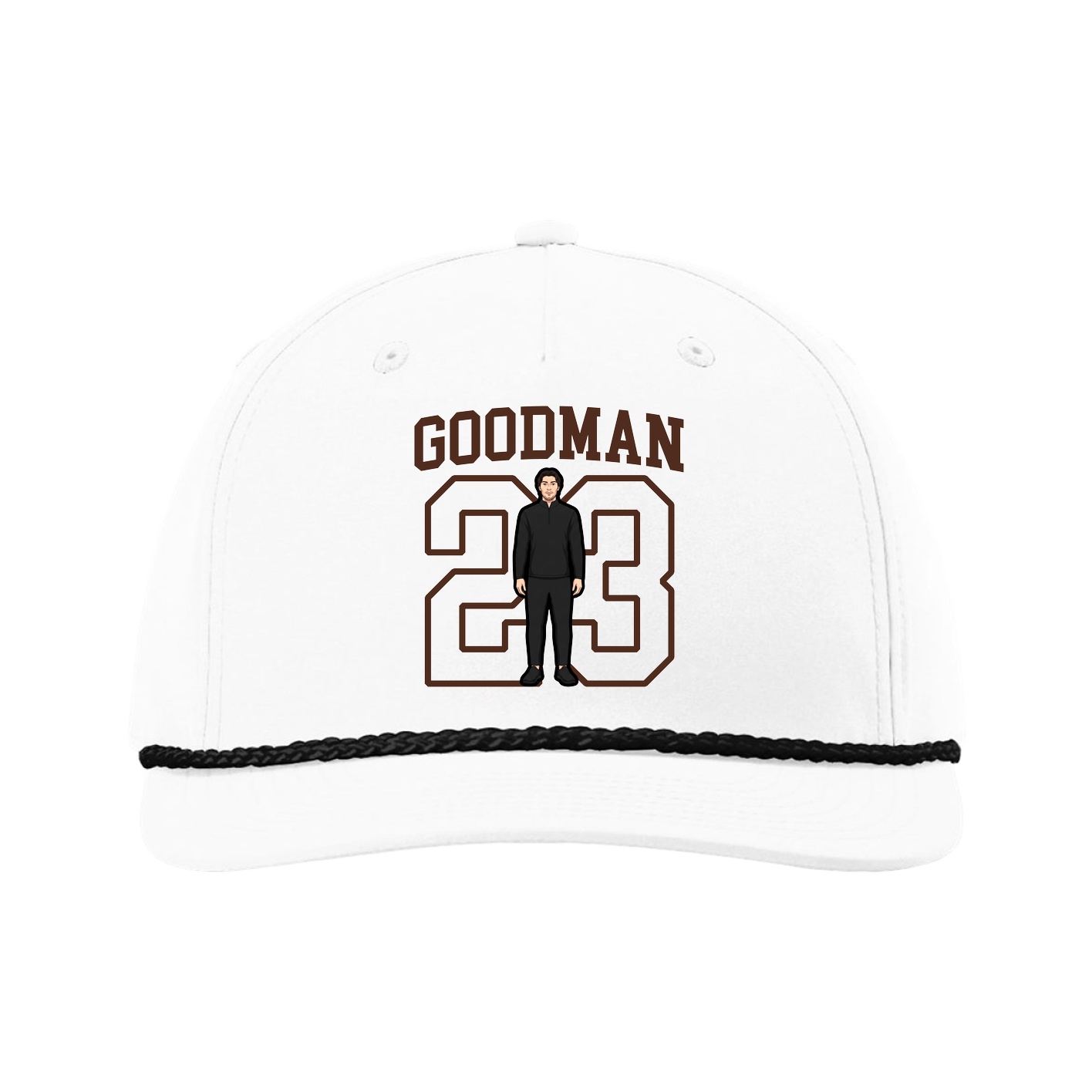 Five-Panel Classic Rope Cap — Shirsey in White