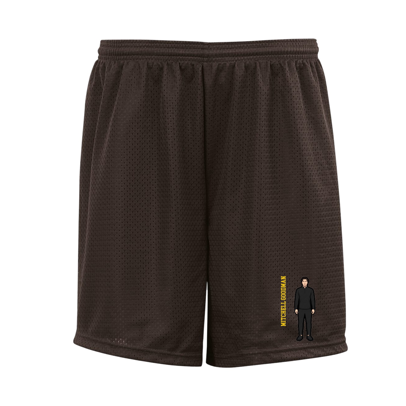 Shorts — Name Vertical in Brown