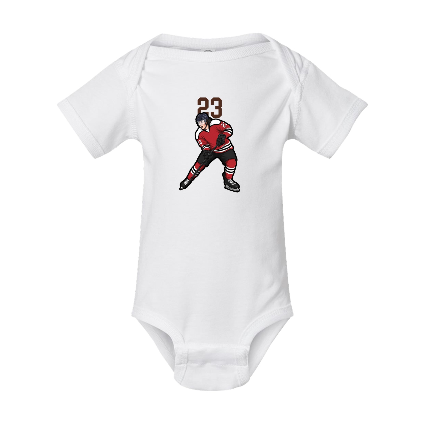 Baby Onesie — Number Top in White