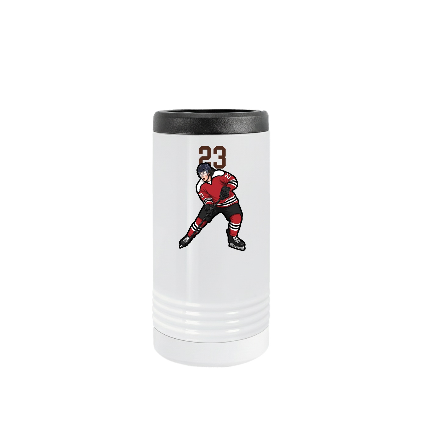 Slim Beverage Holder — Number Top in White