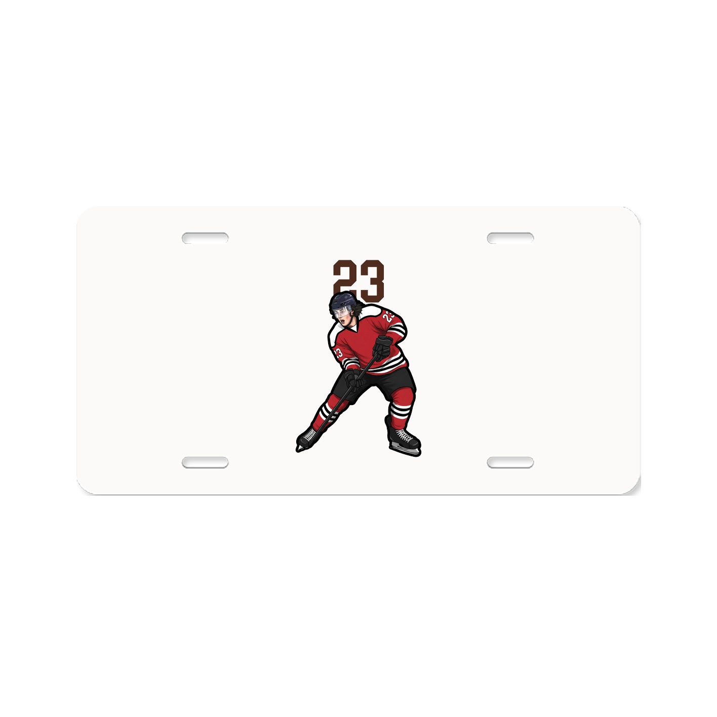 License Plate — Number Top in Classic