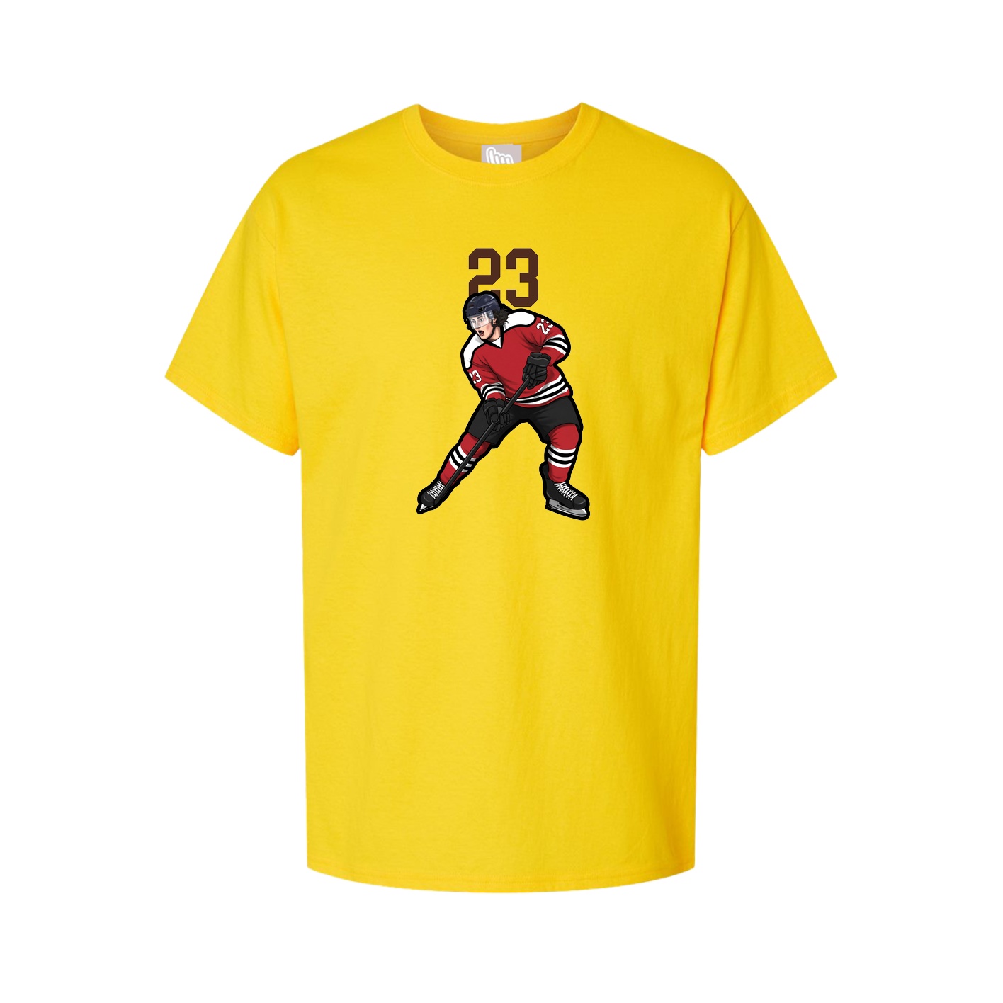 Youth Tee — Number Top in Gold