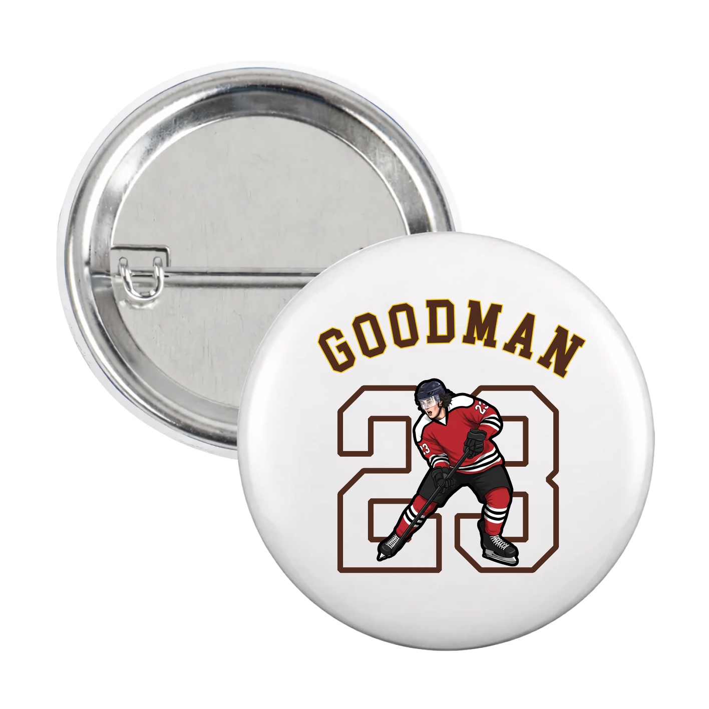 Game Day Button — Shirsey Arch in White