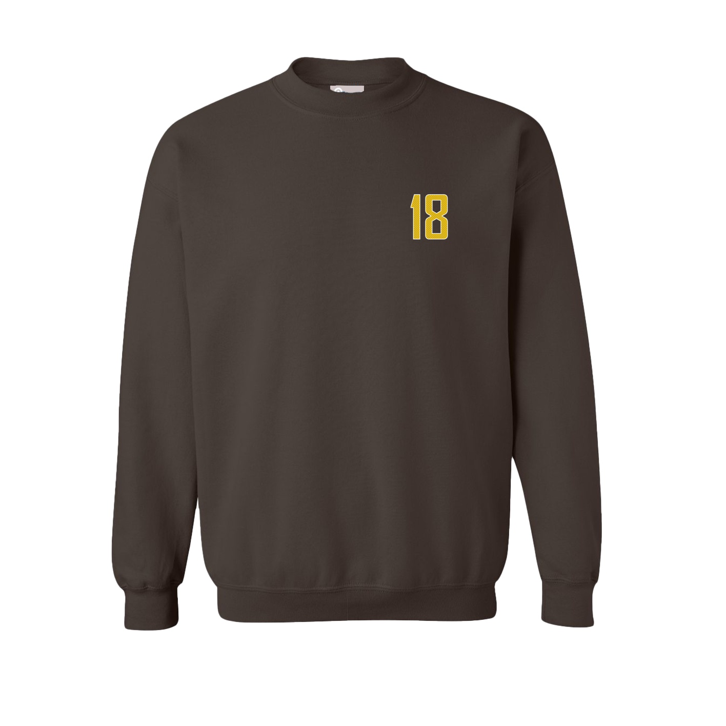 Fleece Crew — Front Shirsy in Brown