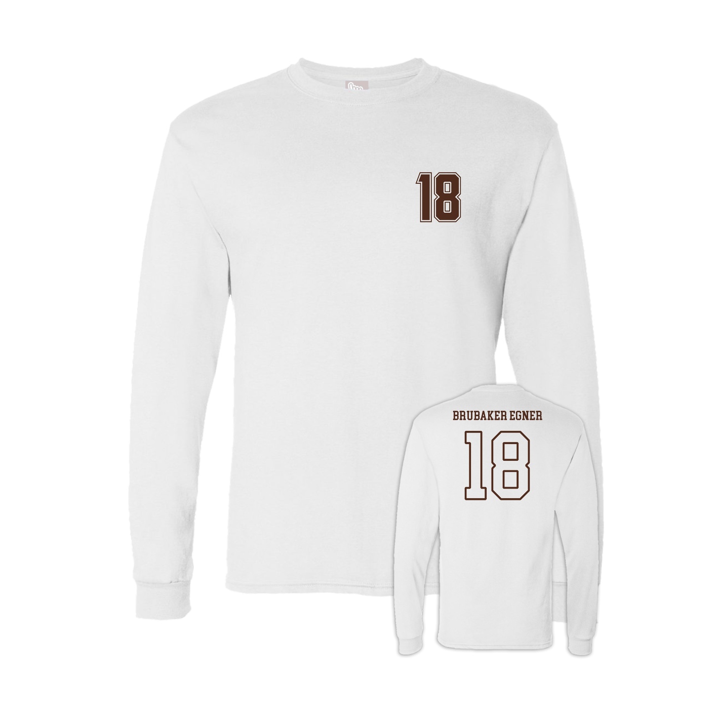 Long Sleeve Tee — Chest Back in White