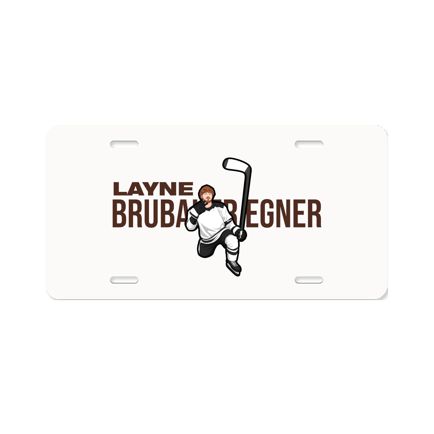 License Plate — Player Name in Classic