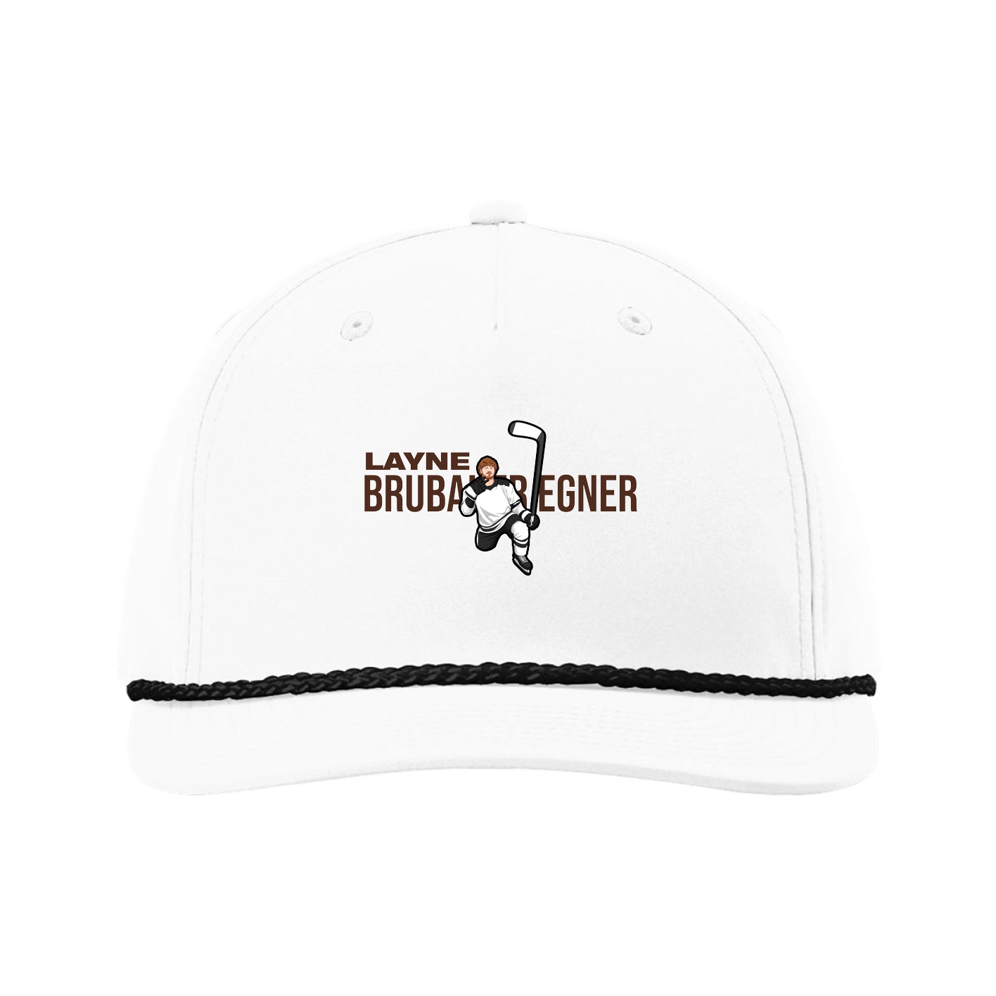 Five-Panel Classic Rope Cap — Player Name in White
