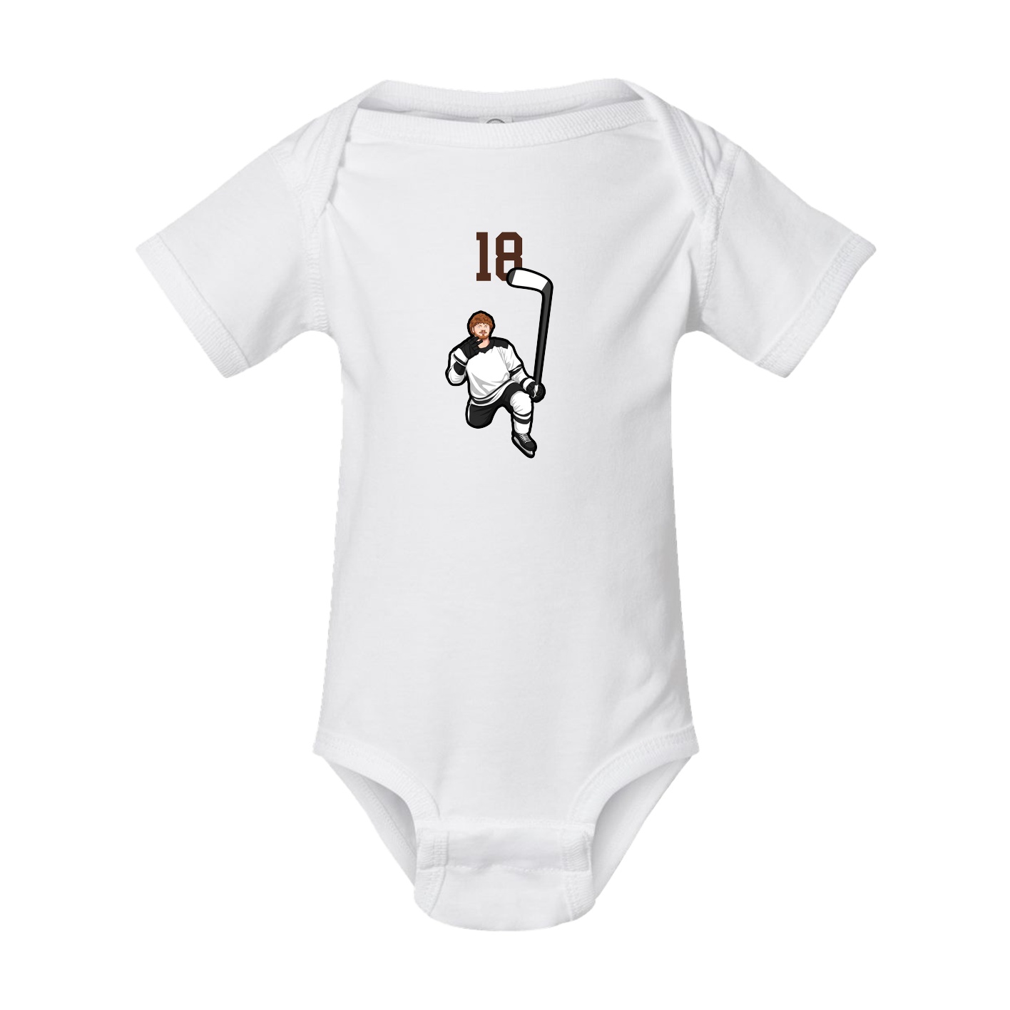Baby Onesie — Number Top in White