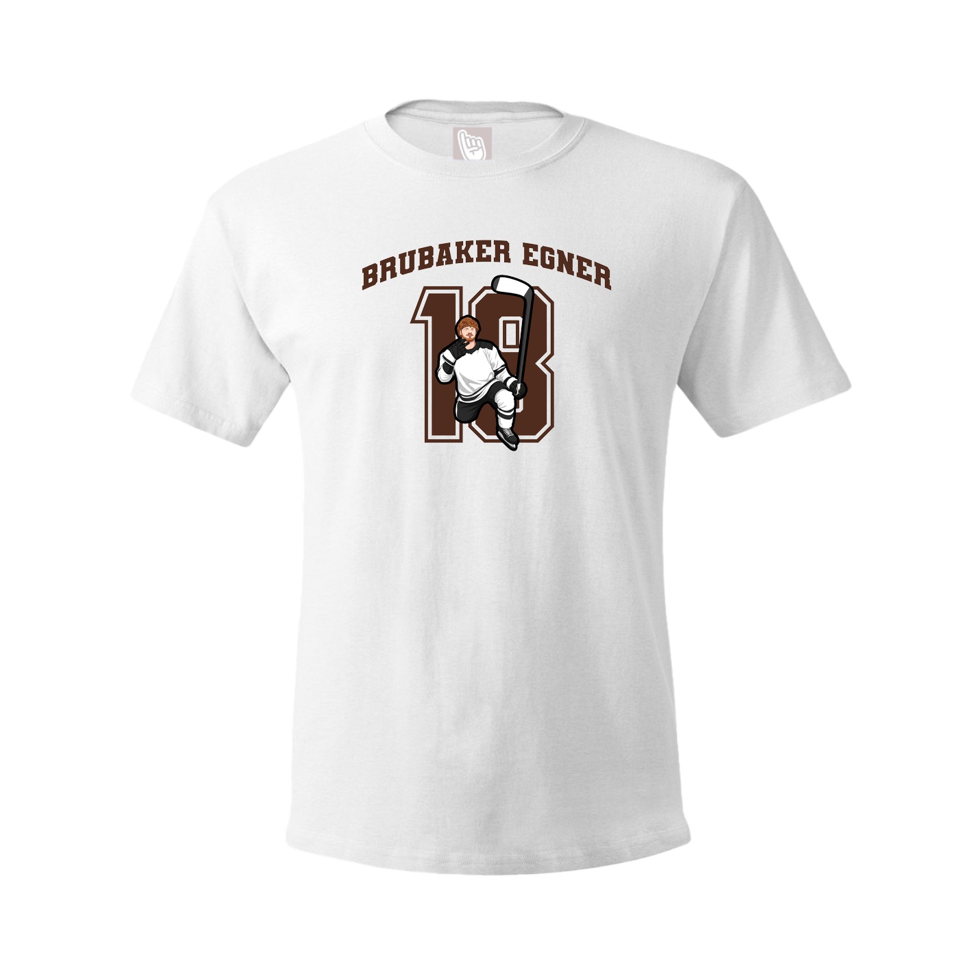 Youth Tee — Number in White