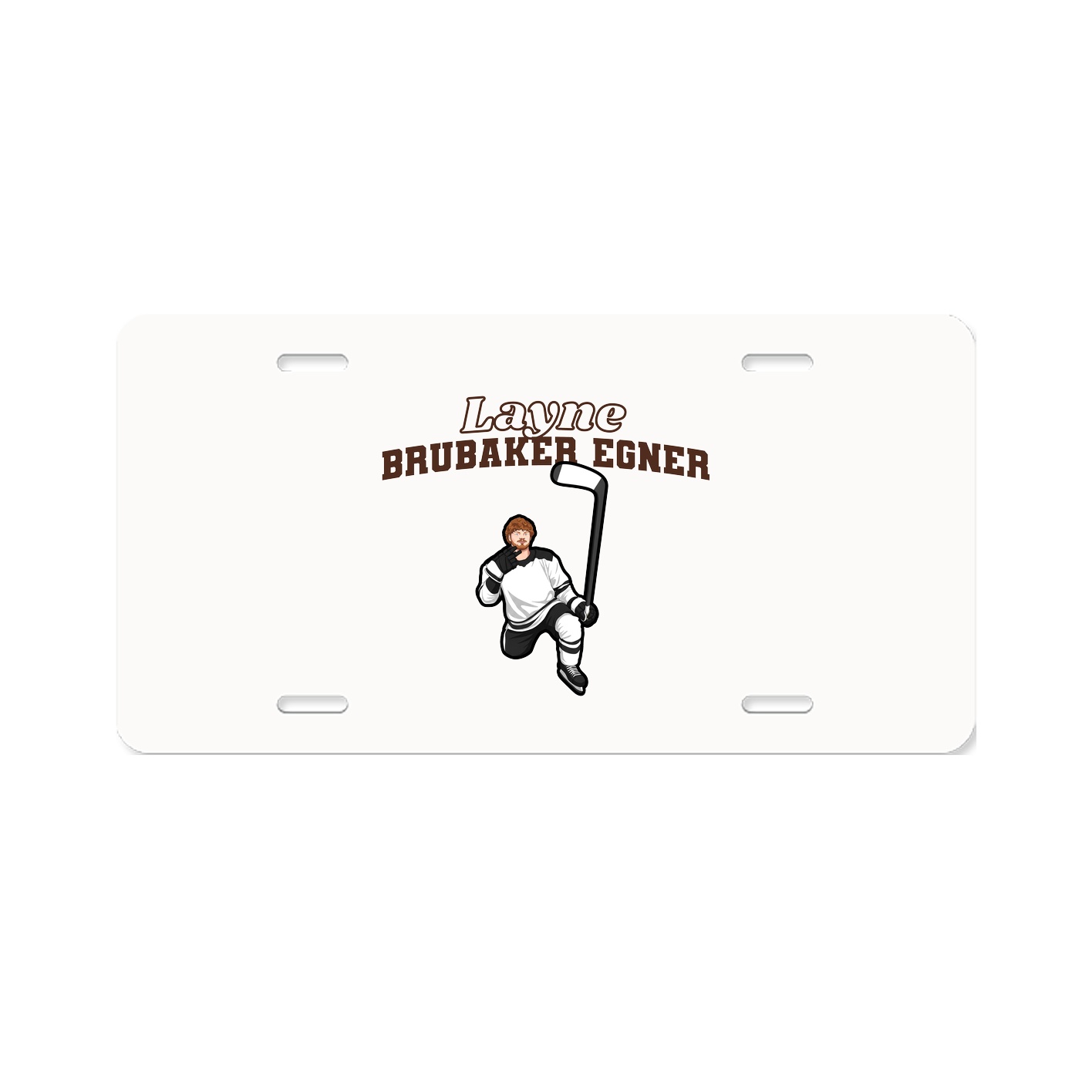 License Plate — Name Arch in Classic