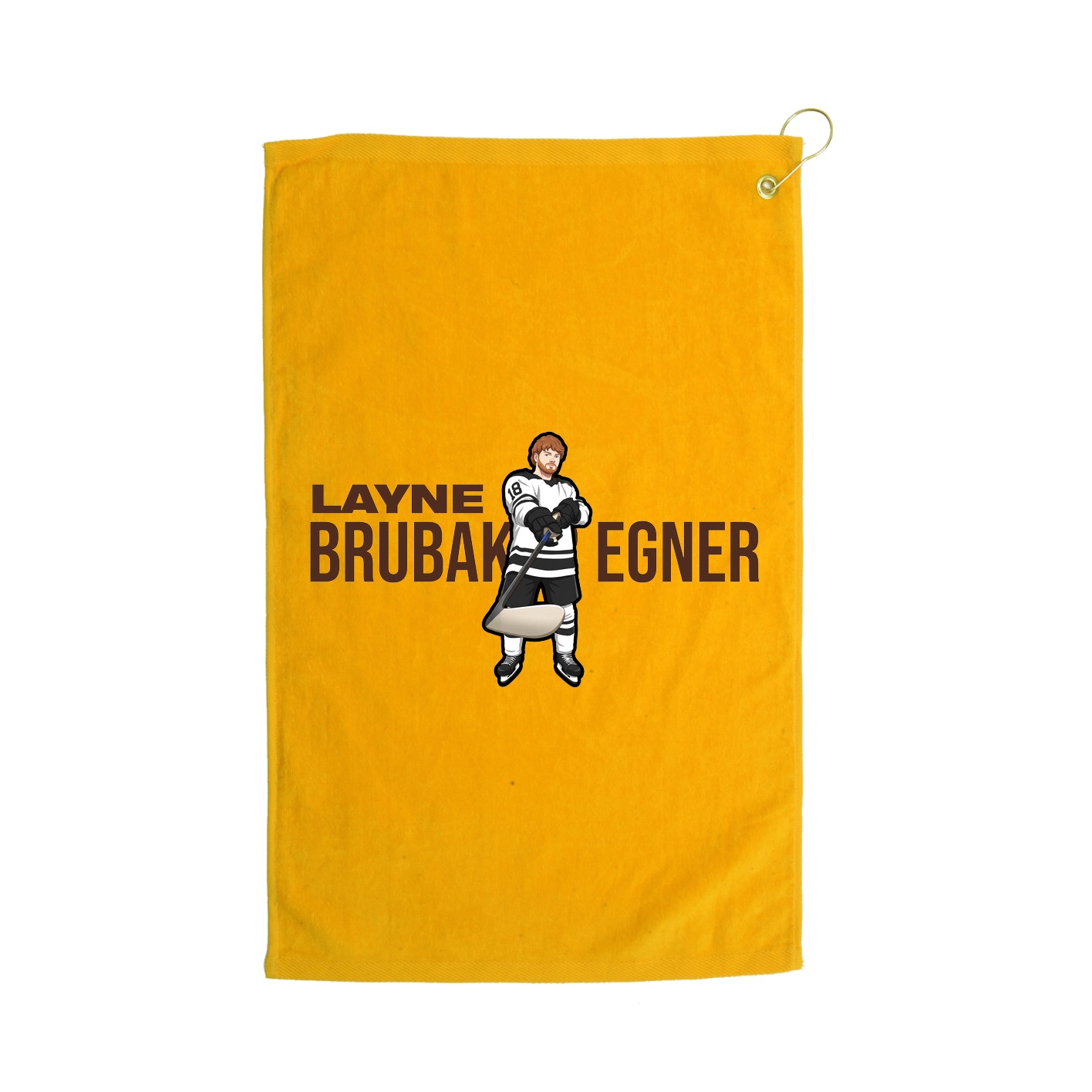 Golf Towel — Player Name in Gold