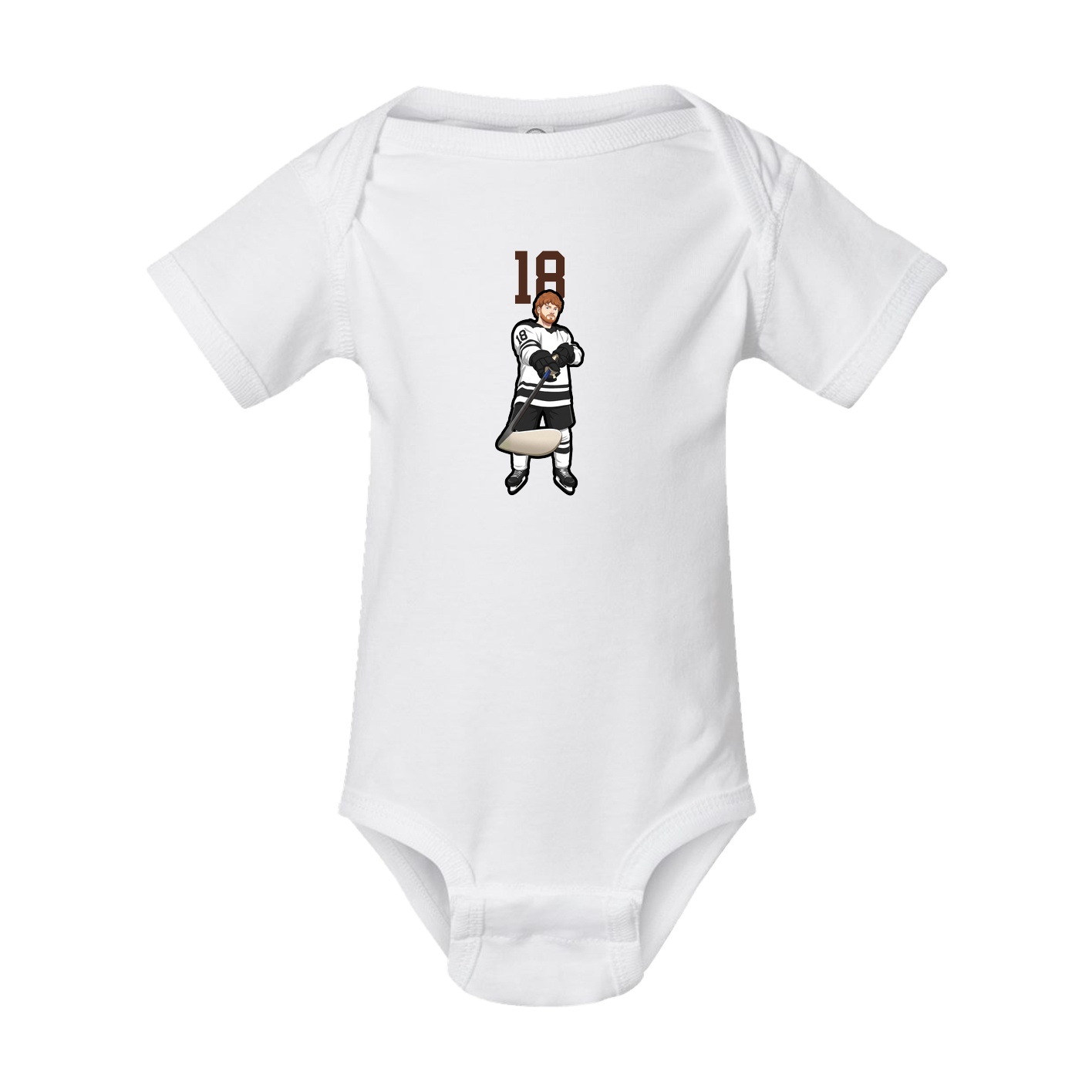 Baby Onesie — Number Top in White