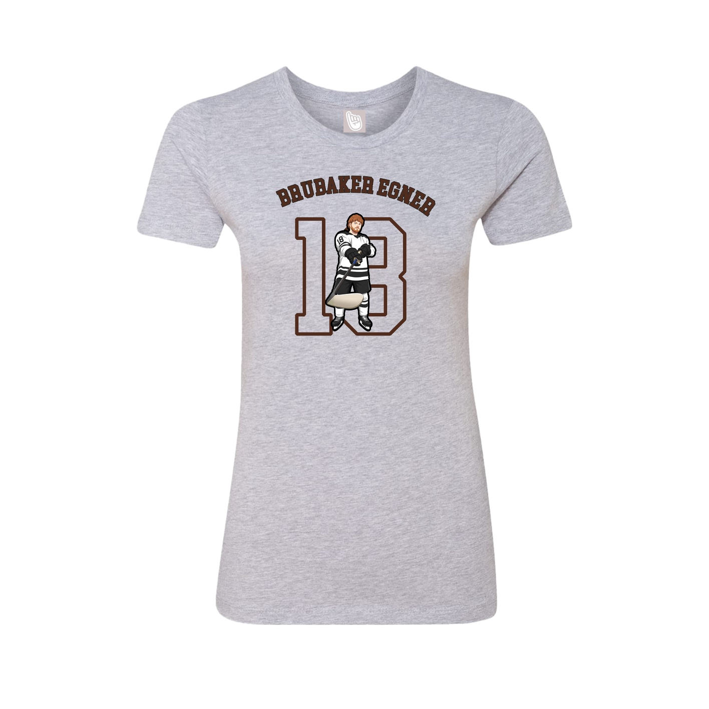 Fitted Women's Tee — Shirsey Arch in Grey