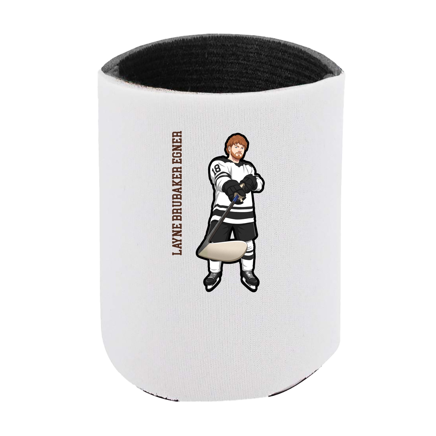 Can Holder — Name Vertical in White