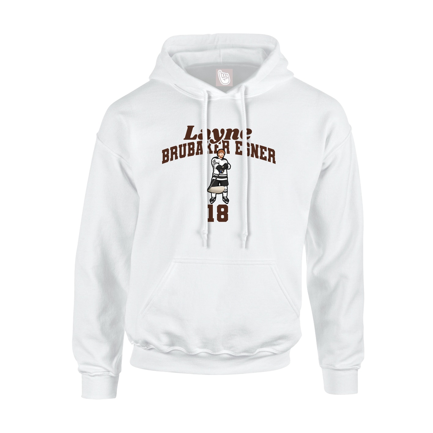 Youth Hoodie — Signature Arch in White