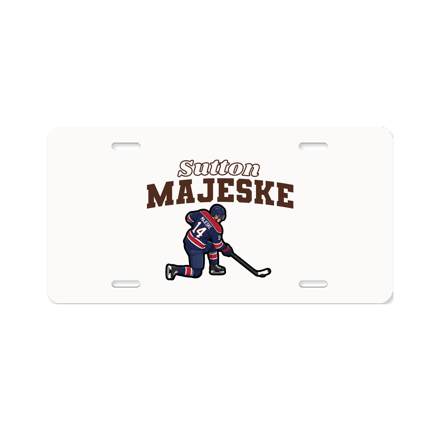 License Plate — Name Arch in Classic