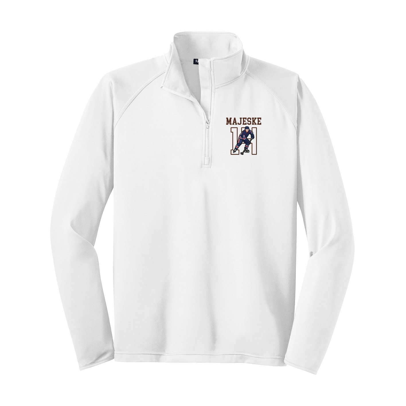 Q-Zip Pullover — Shirsey in White