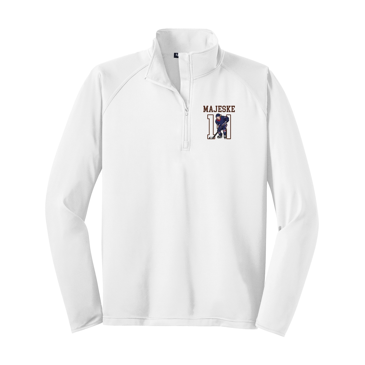 Q-Zip Pullover — Shirsey in White