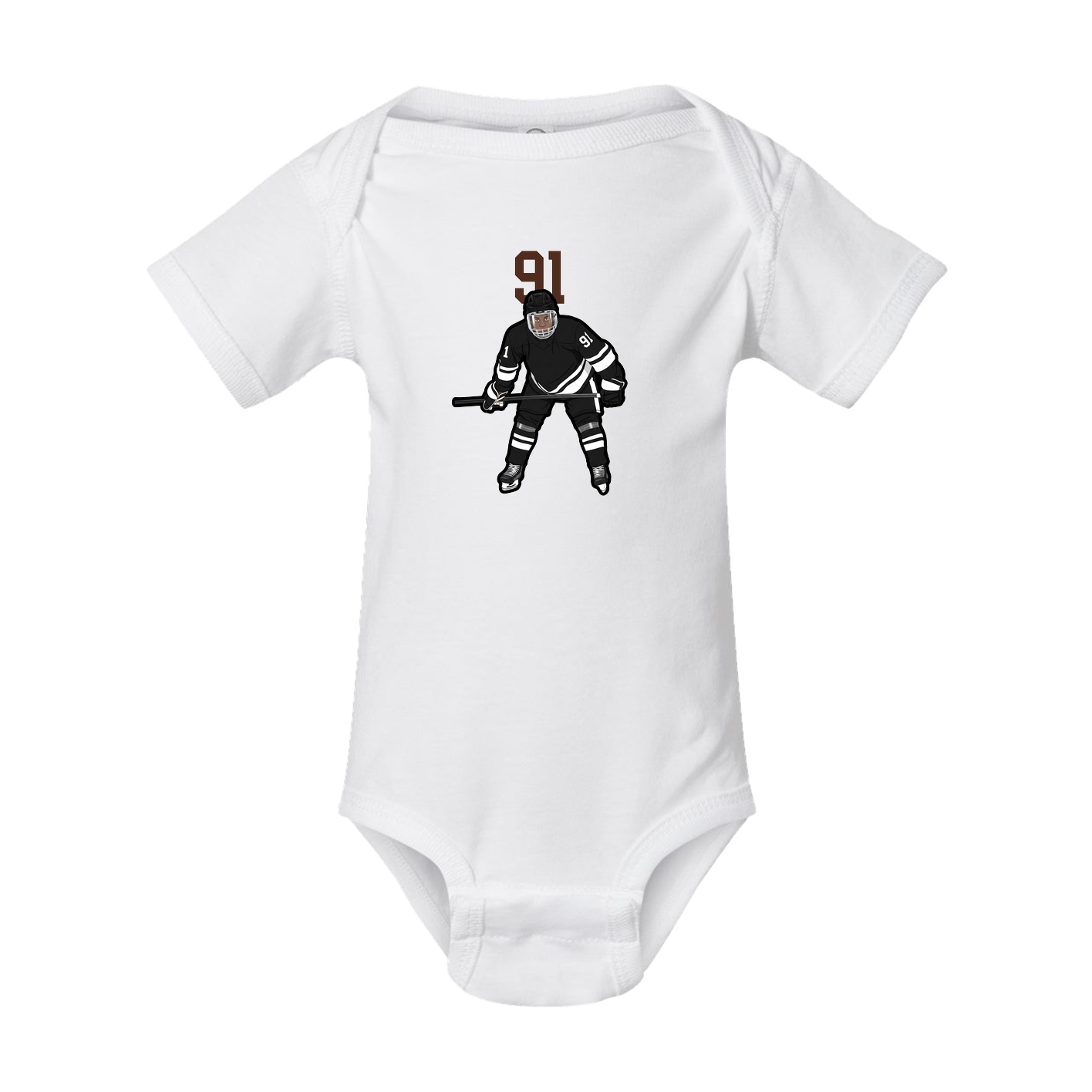 Baby Onesie — Number Top in White