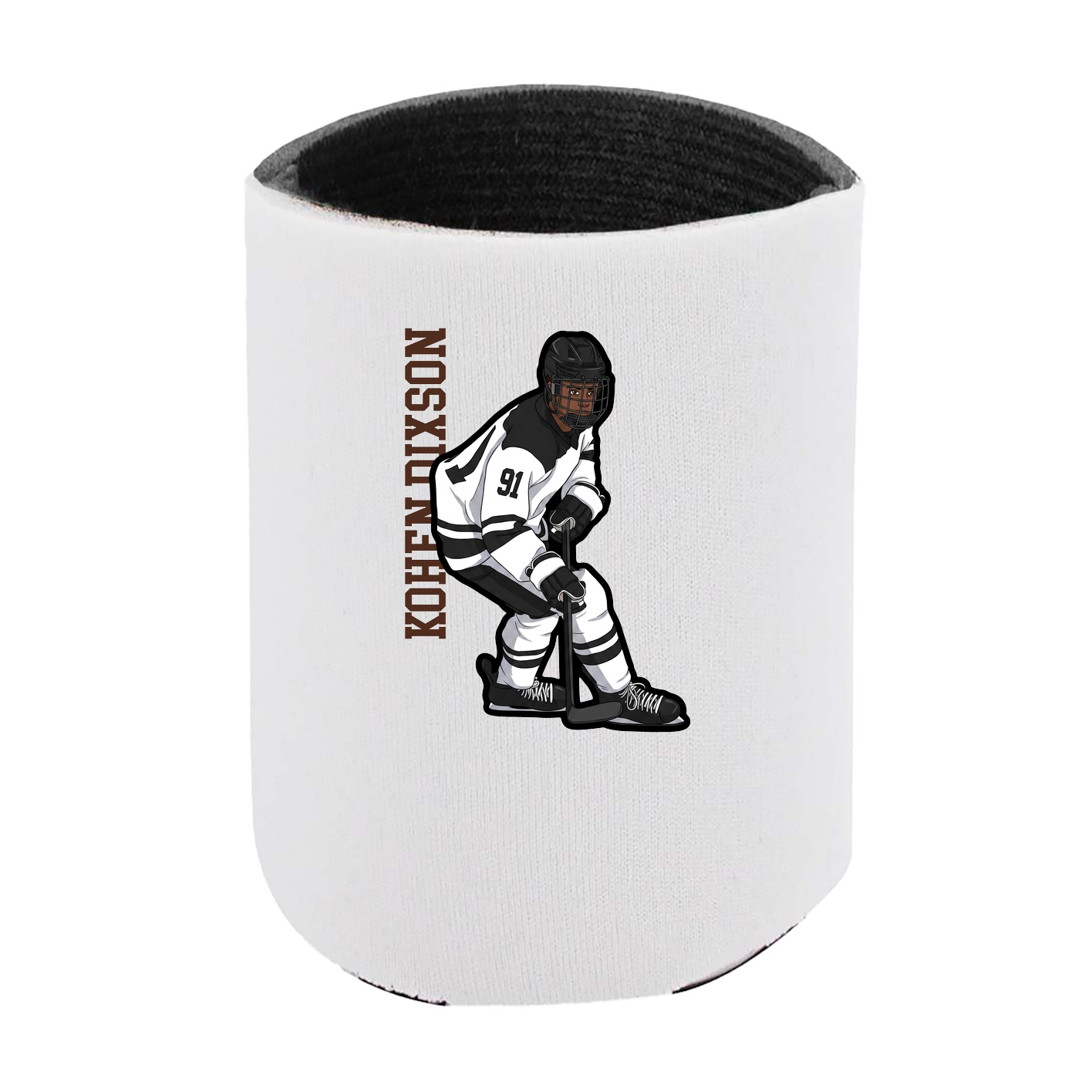 Can Holder — Name Vertical in White