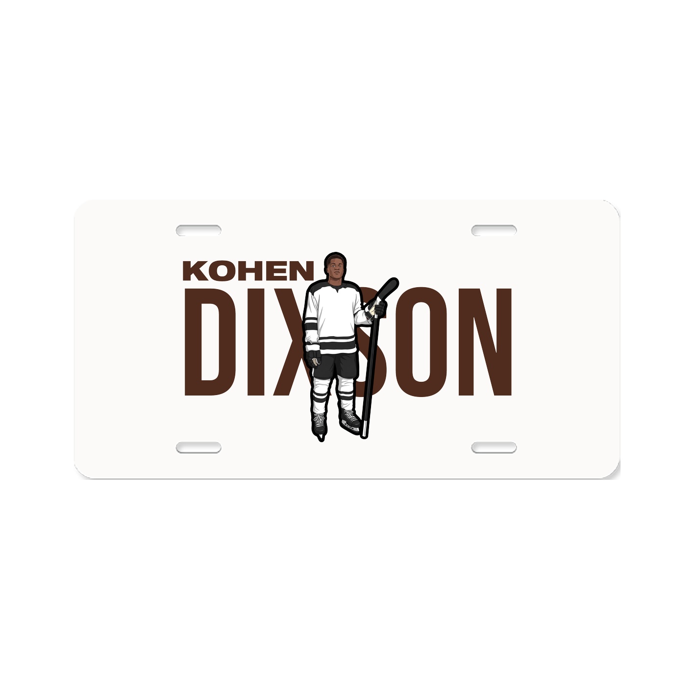 License Plate — Player Name in Classic