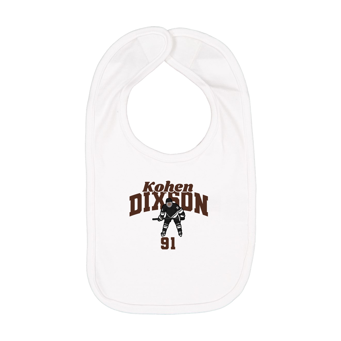 Infant Bib — Signature Arch in White
