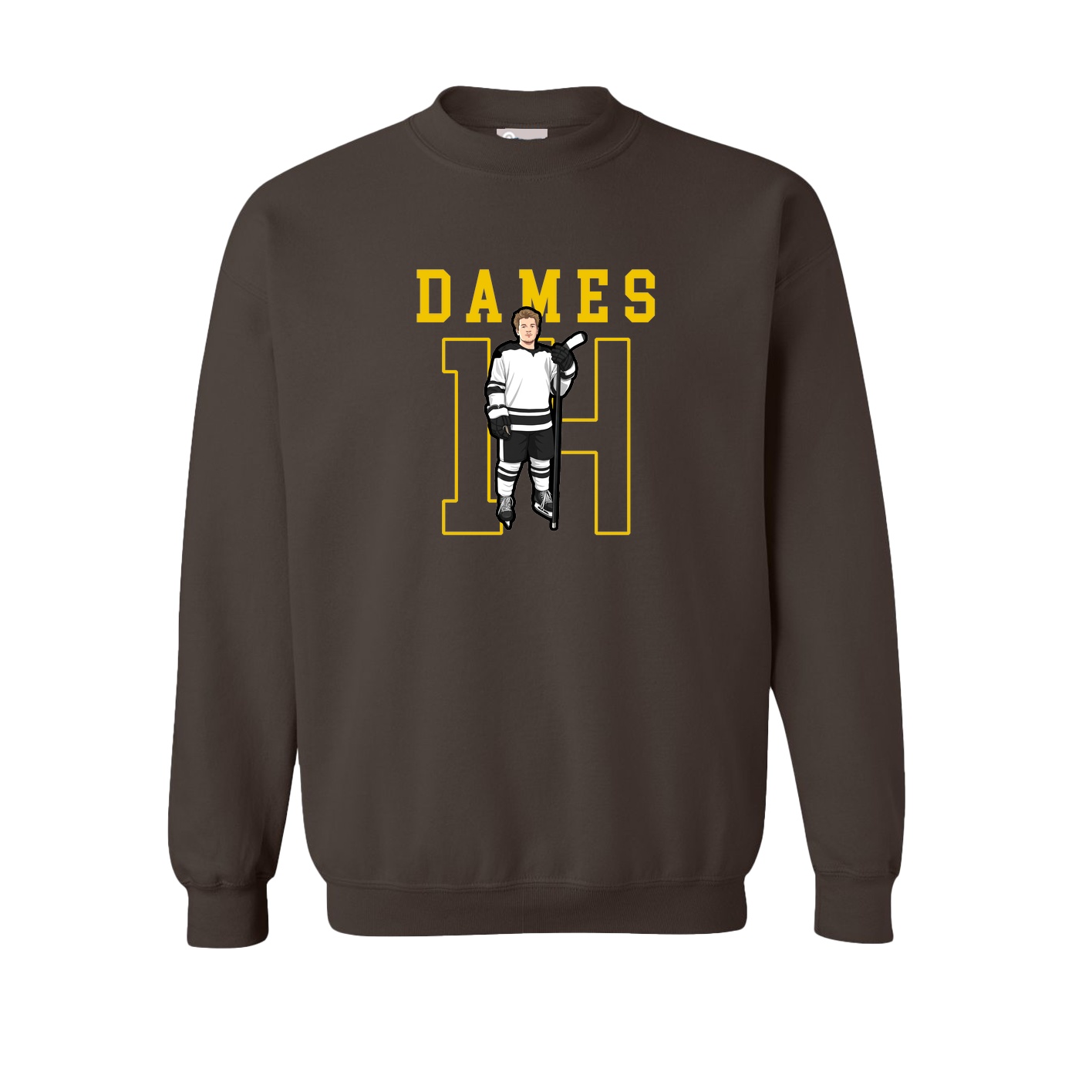 Fleece Crew — Shirsey in Brown