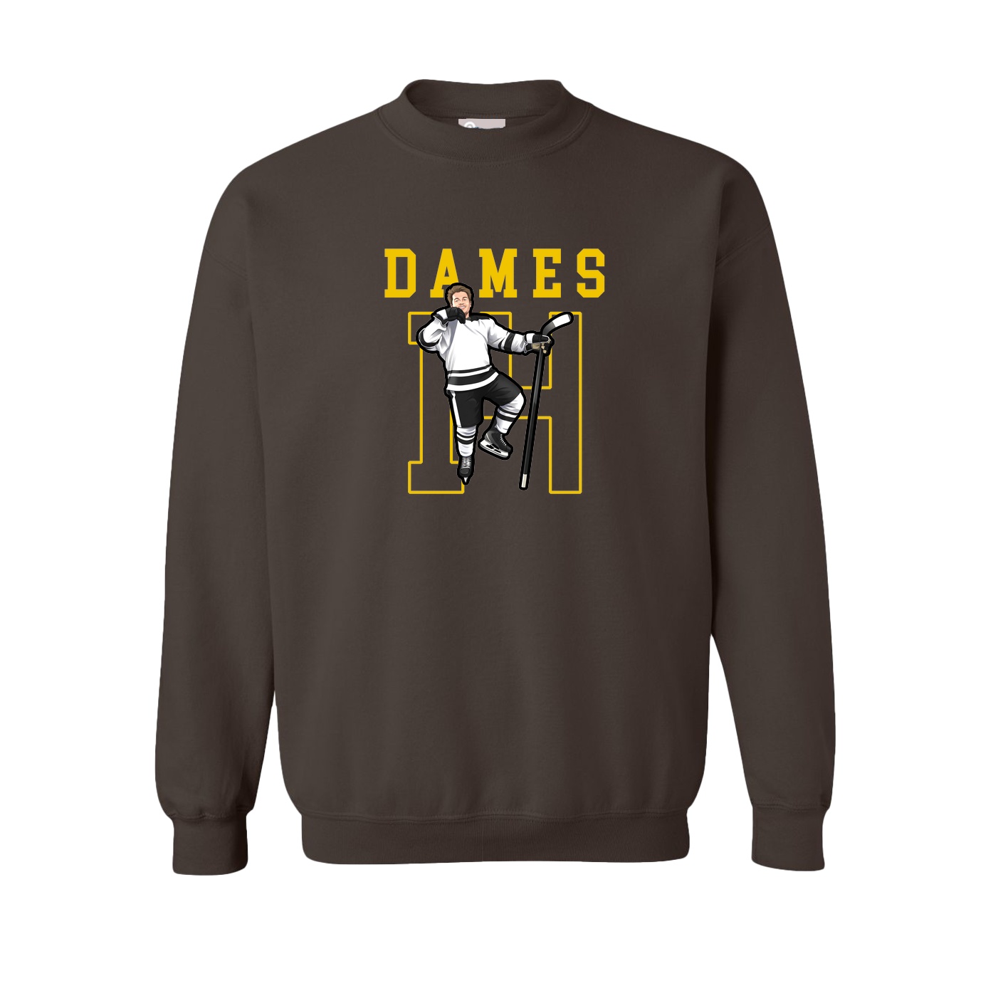 Fleece Crew — Shirsey in Brown