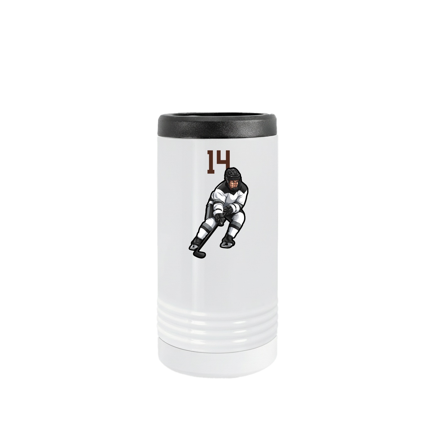 Slim Beverage Holder — Number Top in White
