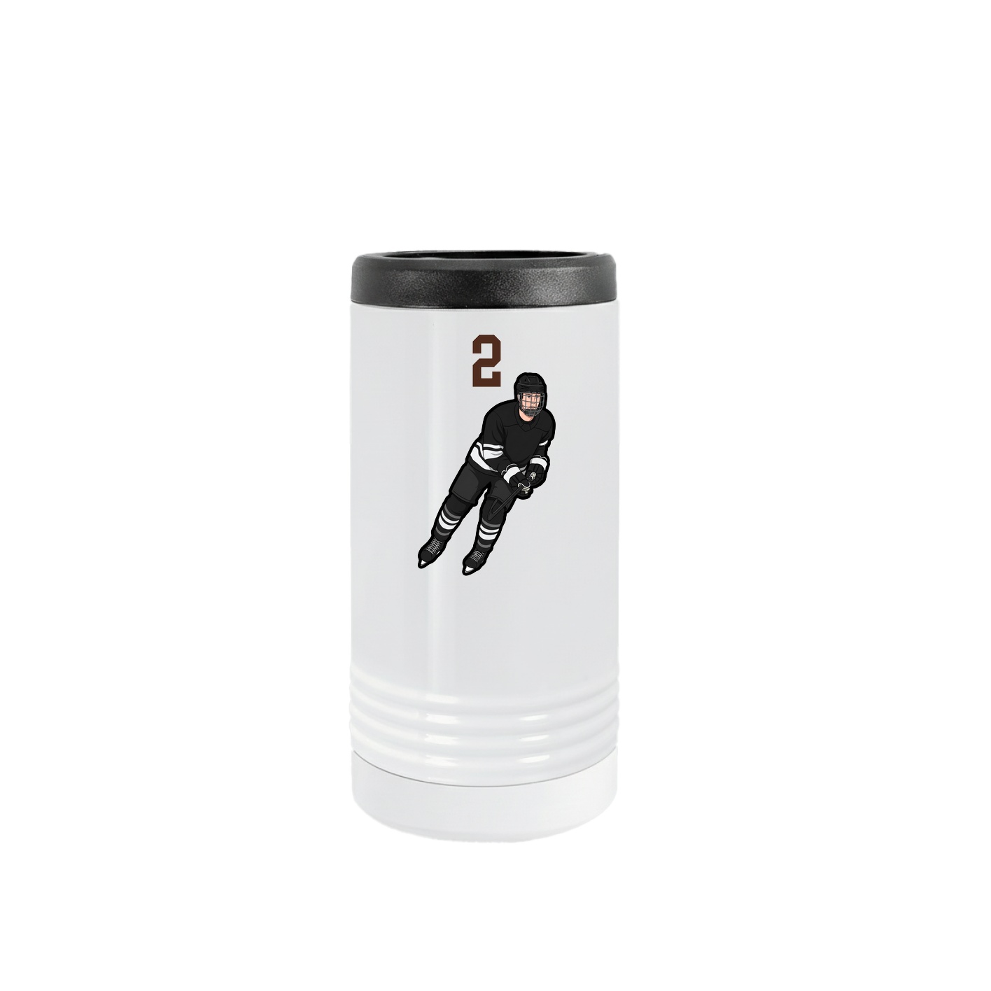 Slim Beverage Holder — Number Top in White