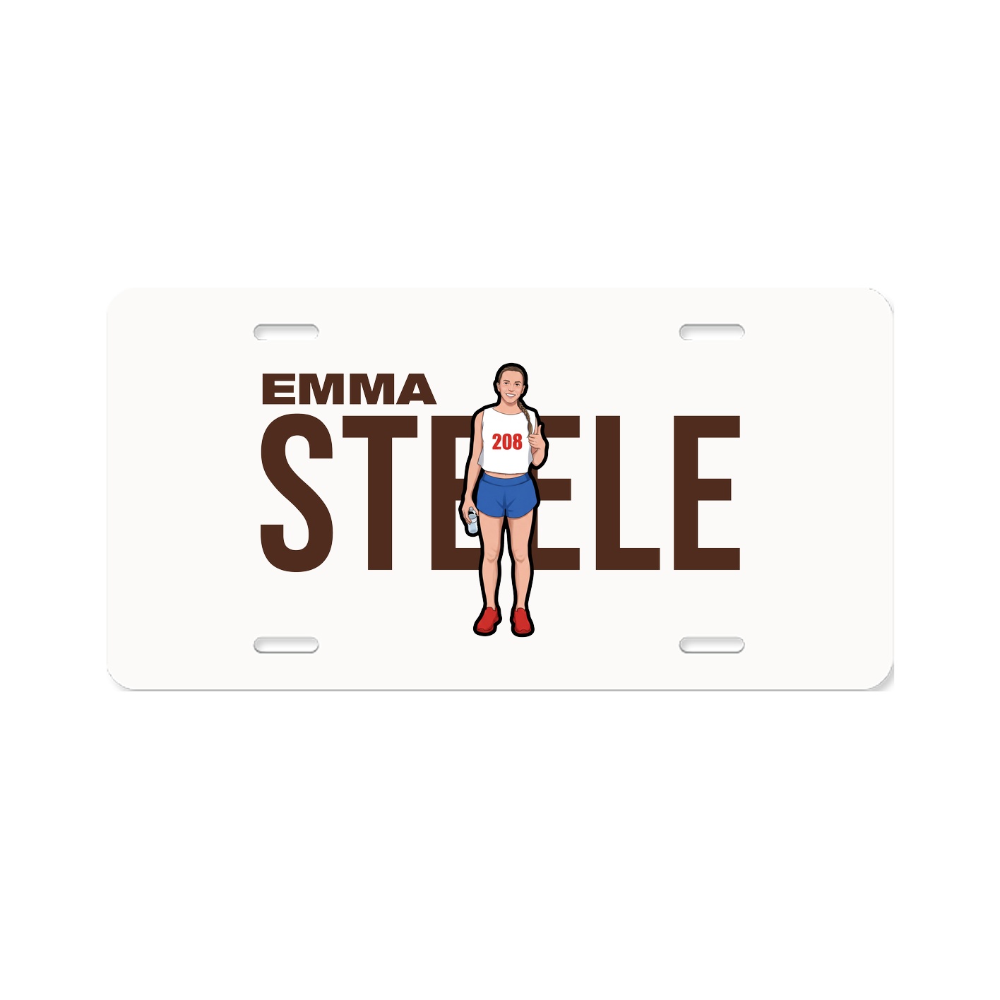 License Plate — Player Name in Classic