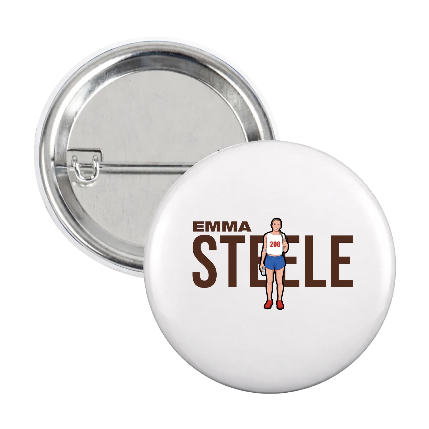 Game Day Button — Player Name in White