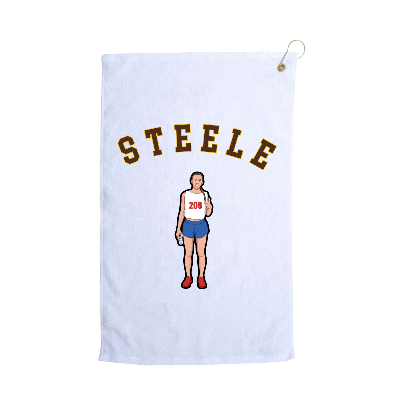 Golf Towel — Shirsey Arch in White