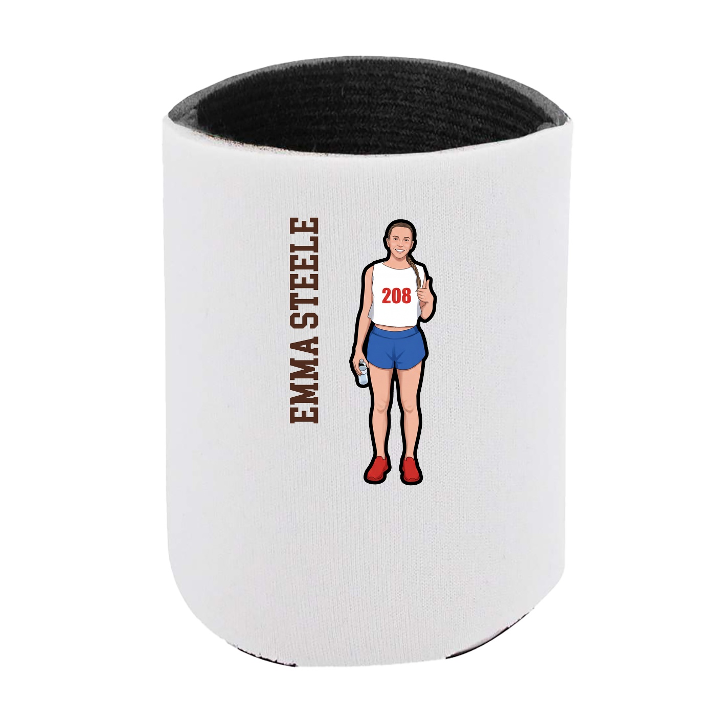 Can Holder — Name Vertical in White