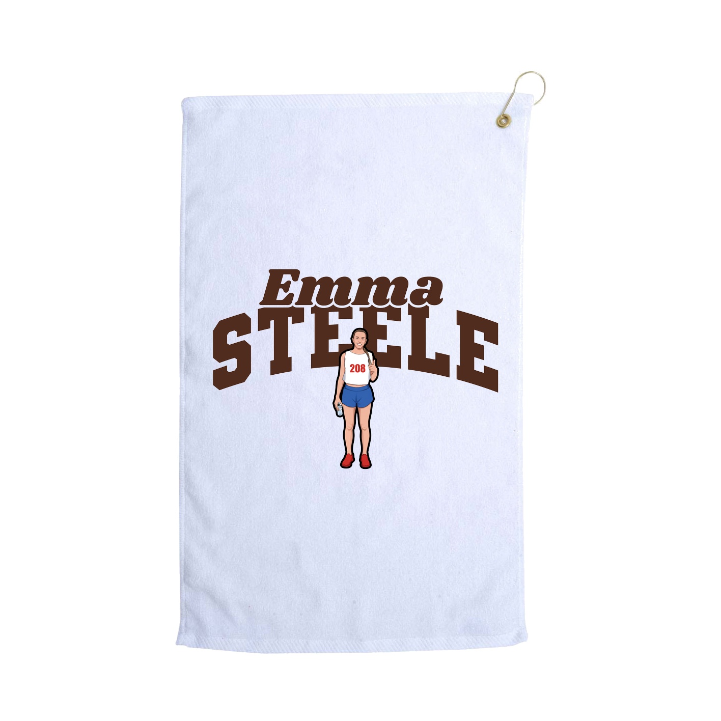 Golf Towel — Signature Arch in White