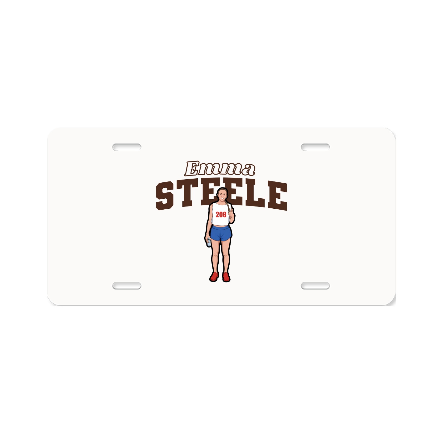 License Plate — Name Arch in Classic