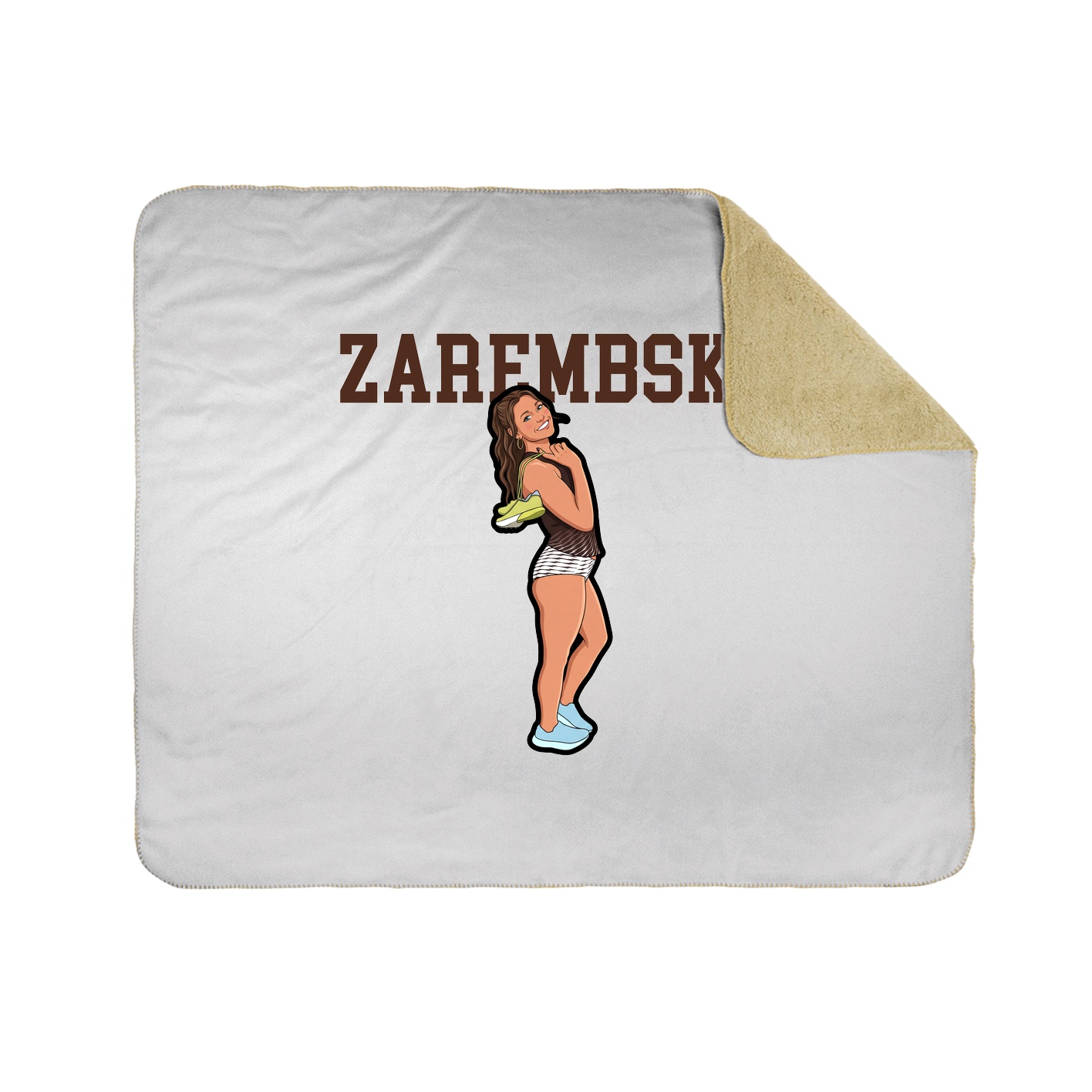 Throw Blanket — Shirsey in White