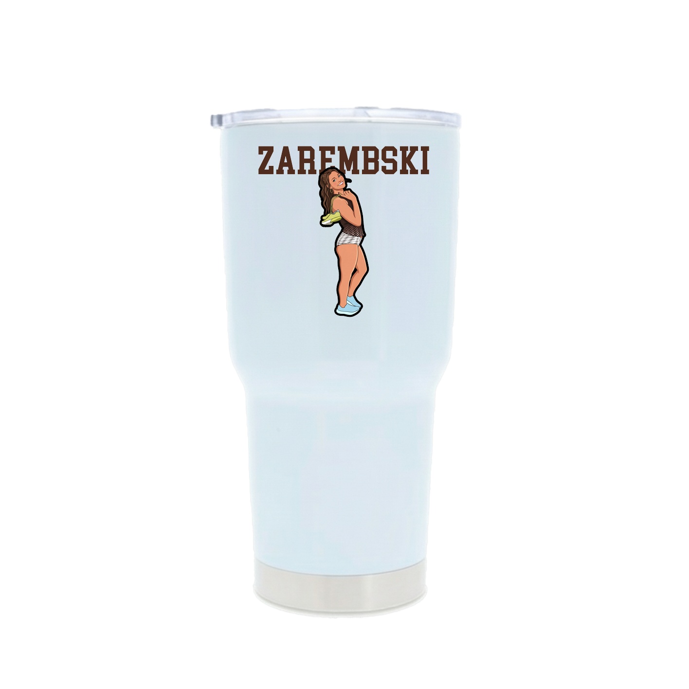30oz Stainless Steel Tumbler — Shirsey in White