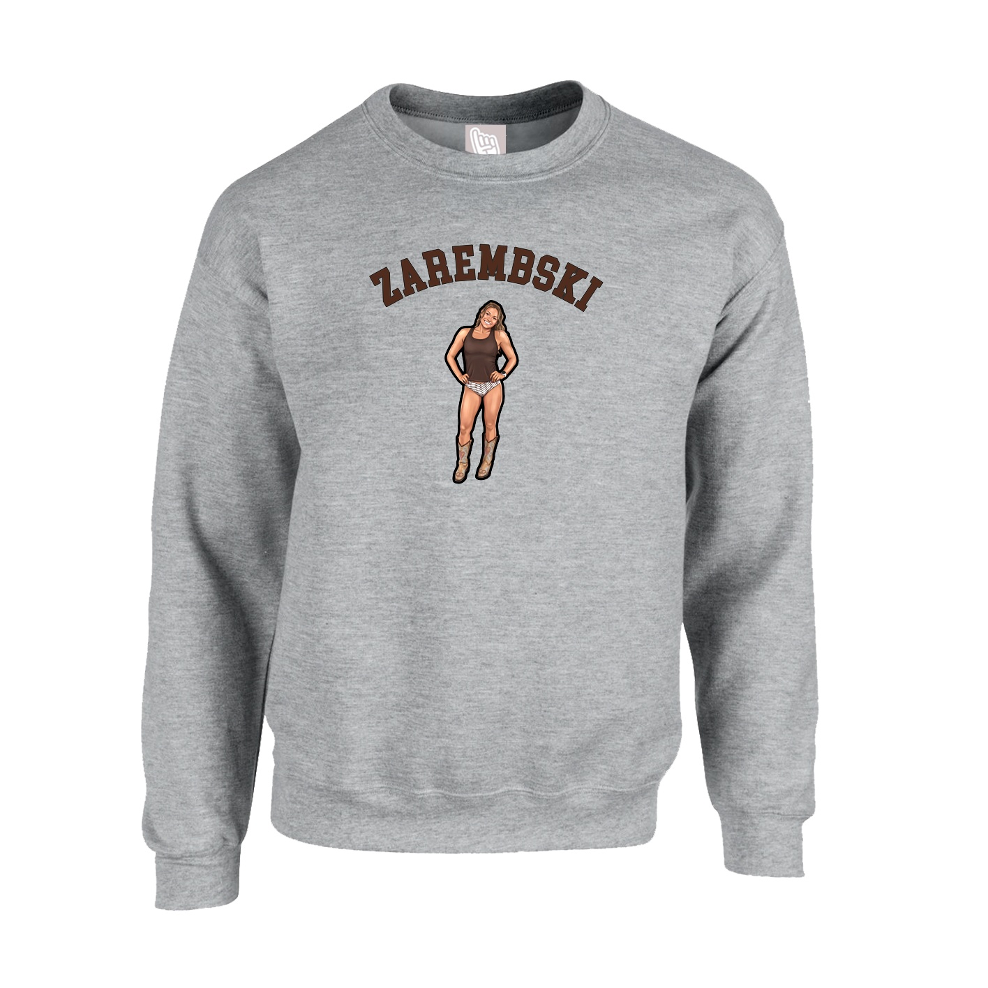Fleece Crew — Shirsey Arch in Grey