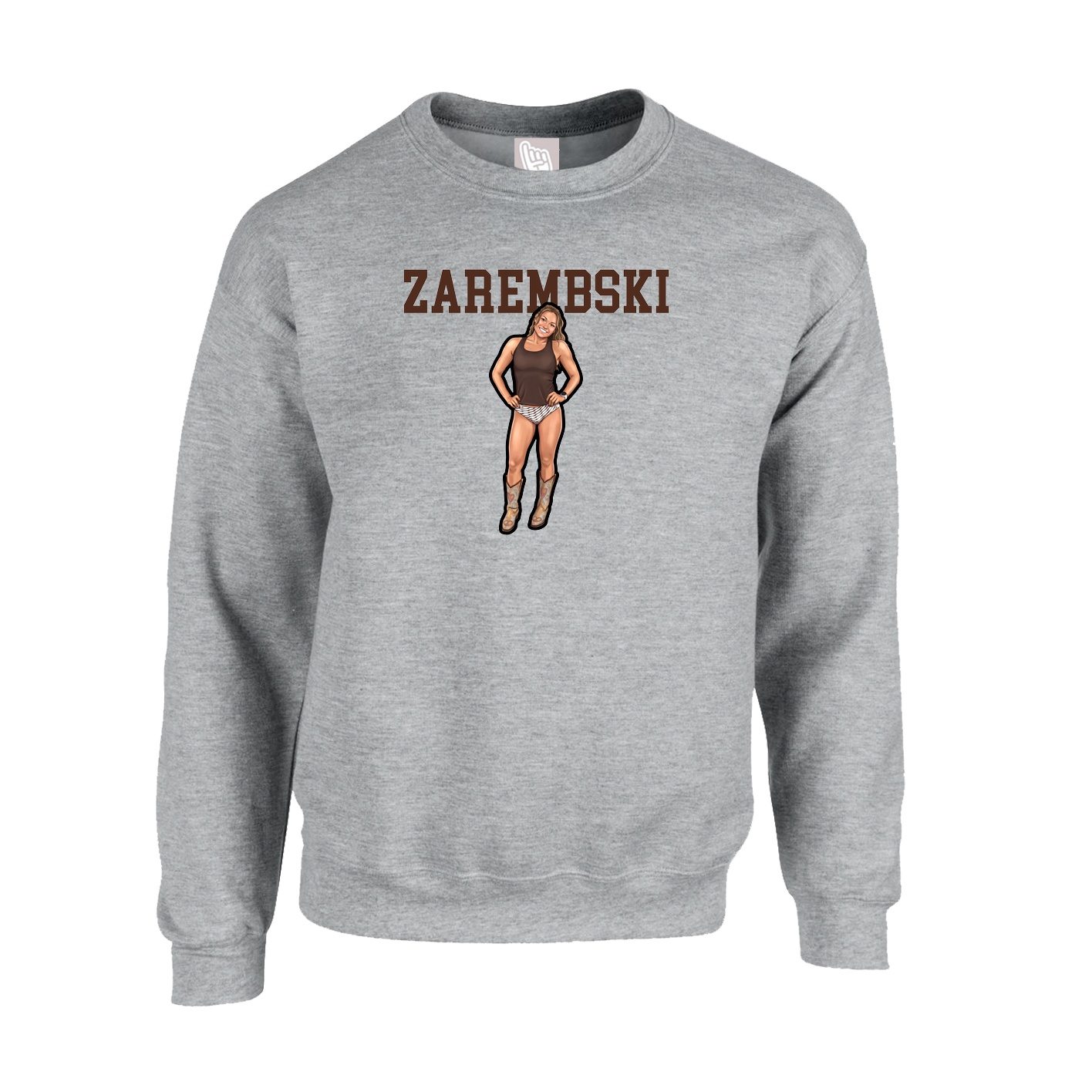 Fleece Crew — Shirsey in Grey