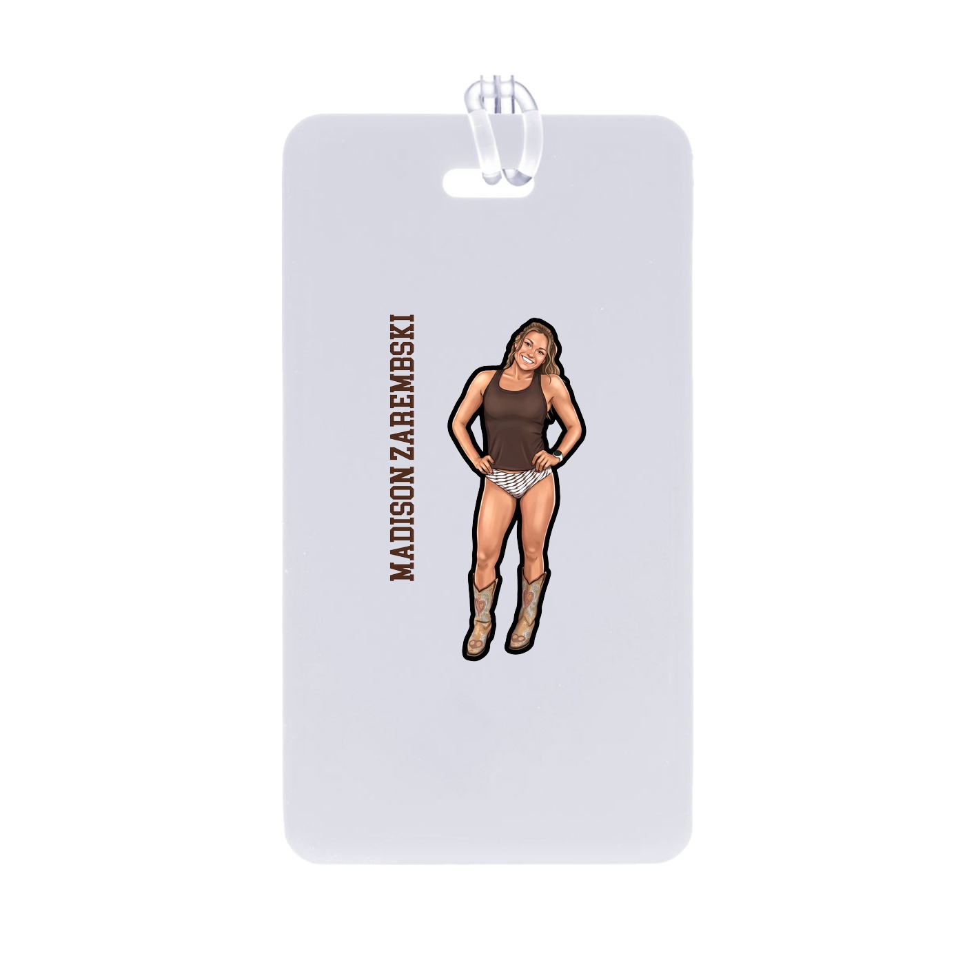 Bag Tag — Name Vertical in Classic