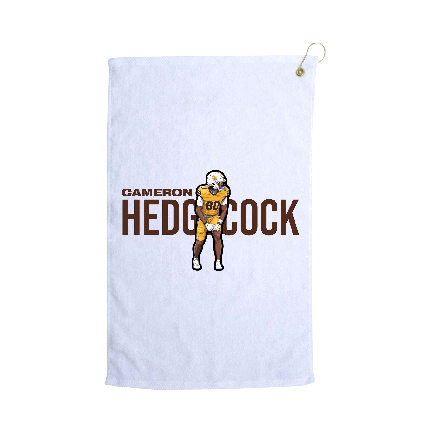 Golf Towel — Player Name in White