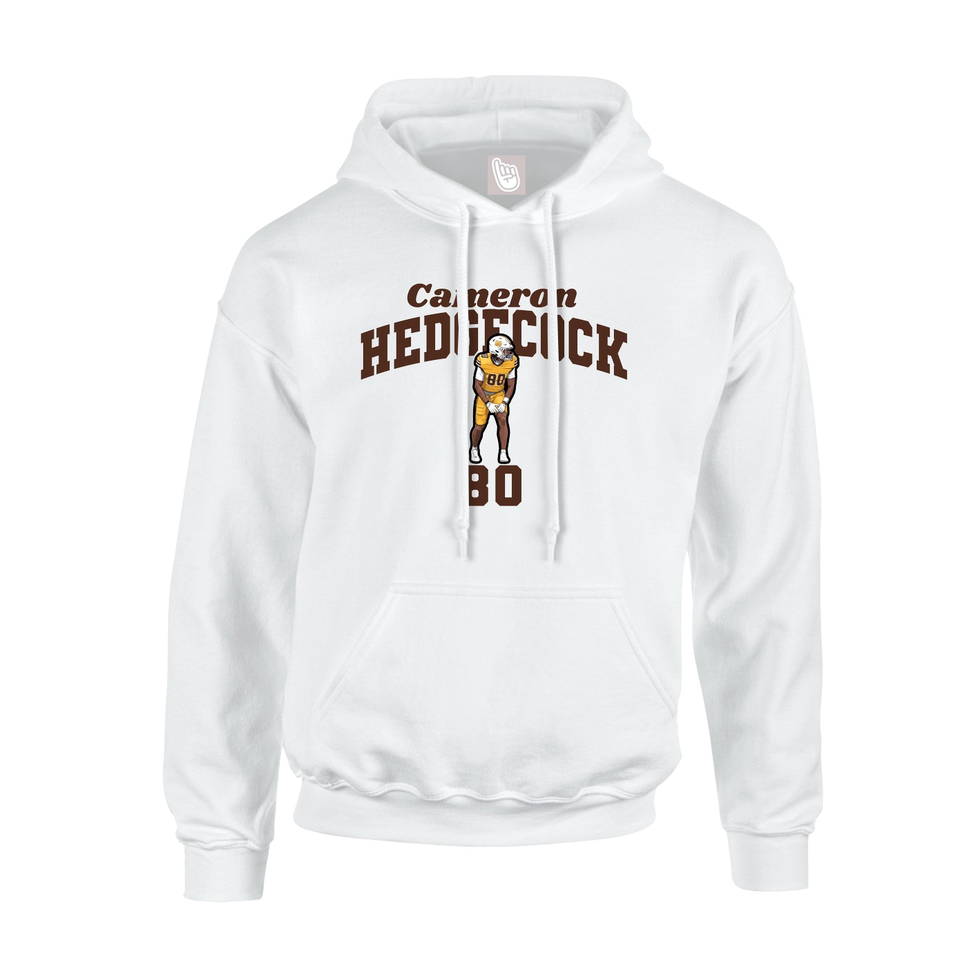 Hoodie — Signature Arch in White