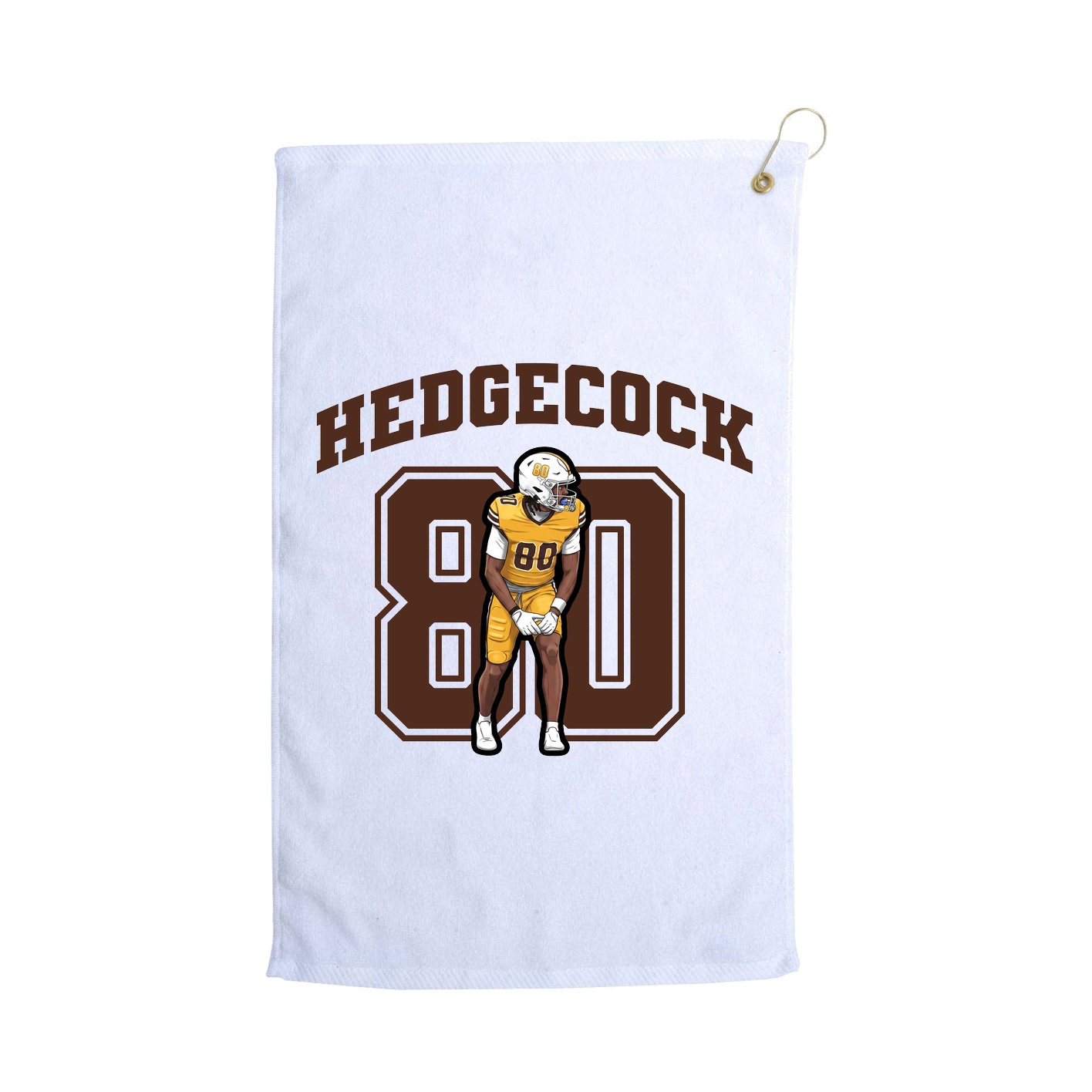 Golf Towel — Number in White